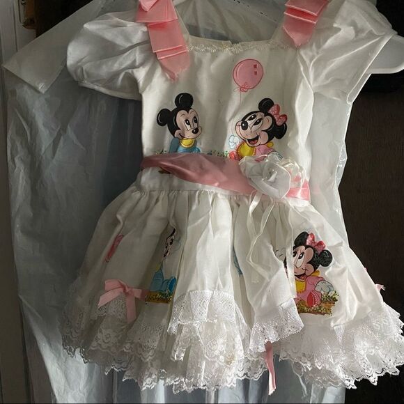 Mickey and Minnie Mouse baby girls Birthday dress or any other occasion
